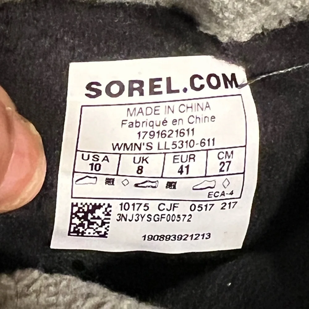 Sorel Women's Red and Black Lace-Up Winter Rain Boots